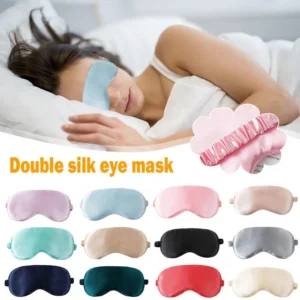 Sleep Mask Silk Eye Dream Night Mask Cover Soft Relax Eye Bandage Sleeping Blindfold For Women Men Night Nap Heath Nap Eye Shade